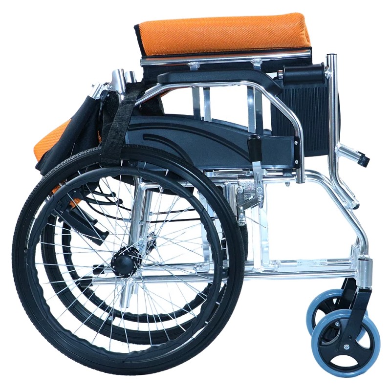 Ausilium Carrozzina Pieghevole Ultraleggera in Alluminio ad Autospinta