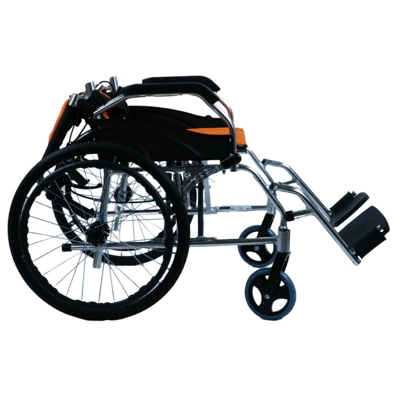 Ausilium Carrozzina Pieghevole Ultraleggera in Alluminio ad Autospinta