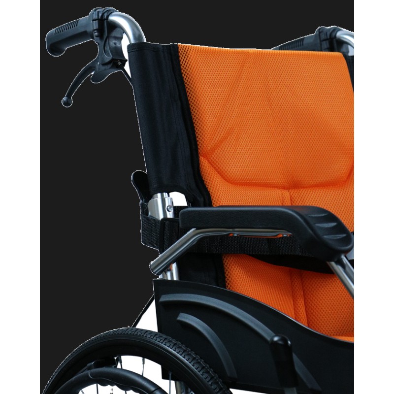 Ausilium Carrozzina Pieghevole Ultraleggera in Alluminio ad Autospinta