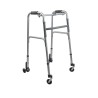 Ausilium Deambulatore Pieghevole con 4 Ruote in Alluminio