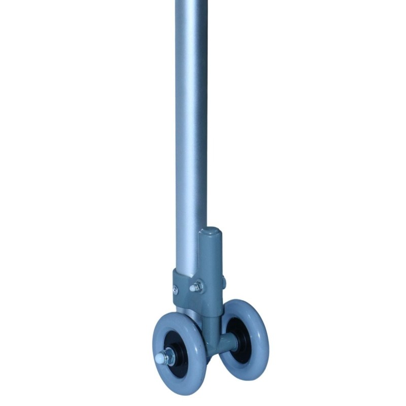 Ausilium Deambulatore Pieghevole con 4 Ruote in Alluminio