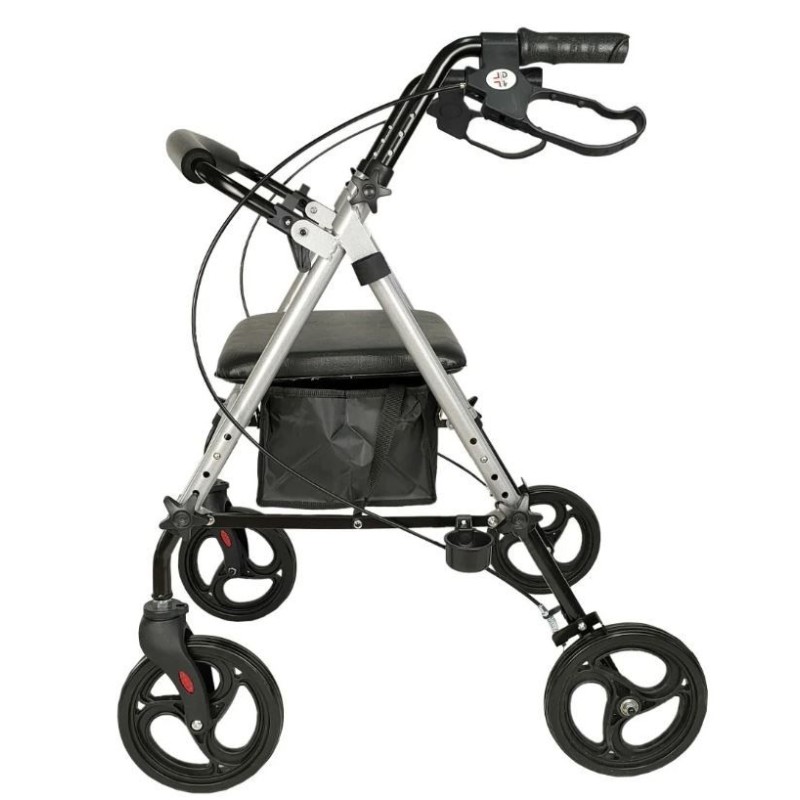 Ausilium Rollator Alluminio Leggero 4 Ruote Pieghevole