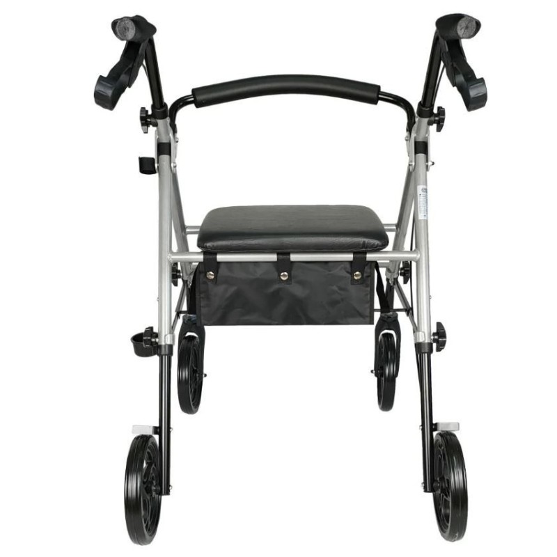 Ausilium Rollator Alluminio Leggero 4 Ruote Pieghevole