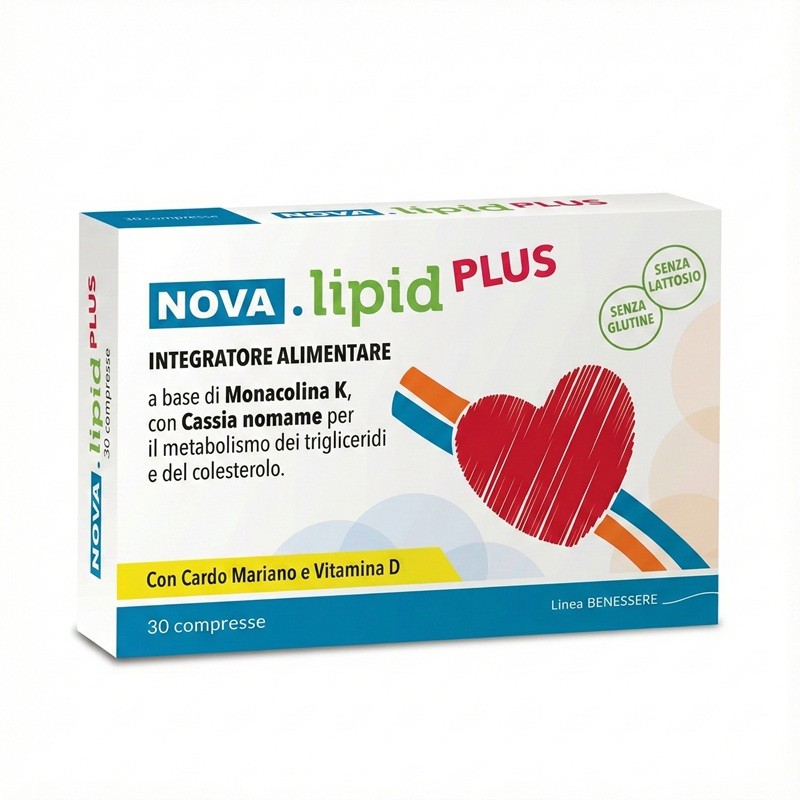 Nova Lipid Plus integratore per mantere i normali livelli di colesterolo 30 compresse