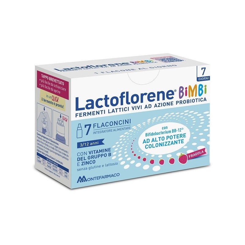 Lactoflorene Bimbi Integratore Fermenti Lattici 7 Flaconcini