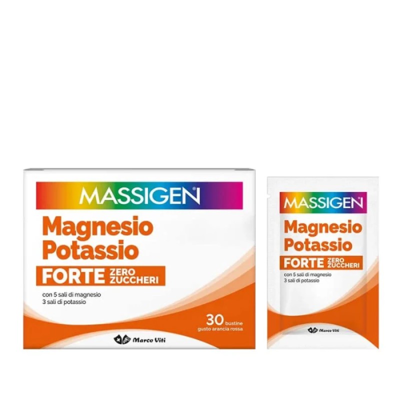 Massigen Magnesio e Potassio Forte Zero Zuccheri: integratore idrosalino completo