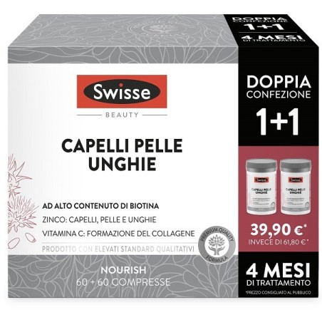 Swisse Capelli Pelle Unghie integratore multi-nutriente 60 compresse bipack