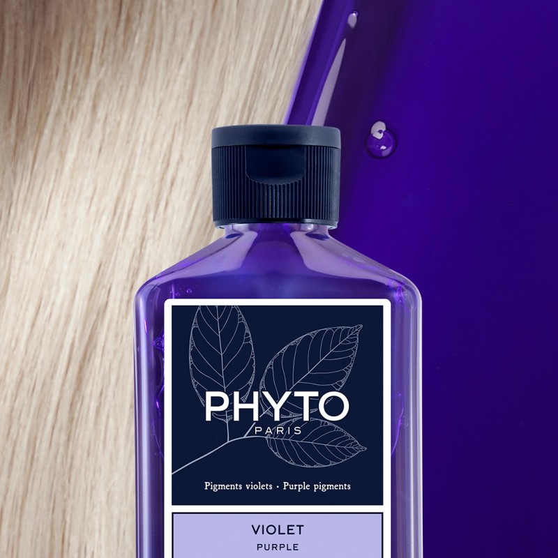 Phyto Shampoo Violet anti-giallo capelli grigi e biondi 250 ml