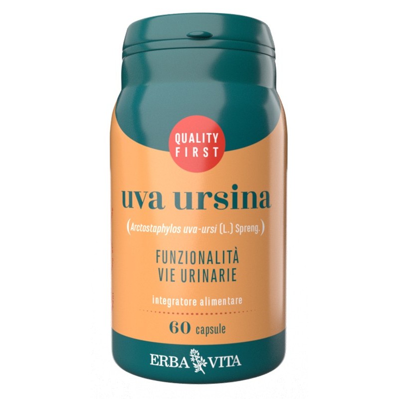 Erba Vita Uva Ursina 60 Capsule Integratore Alimentare Drenante