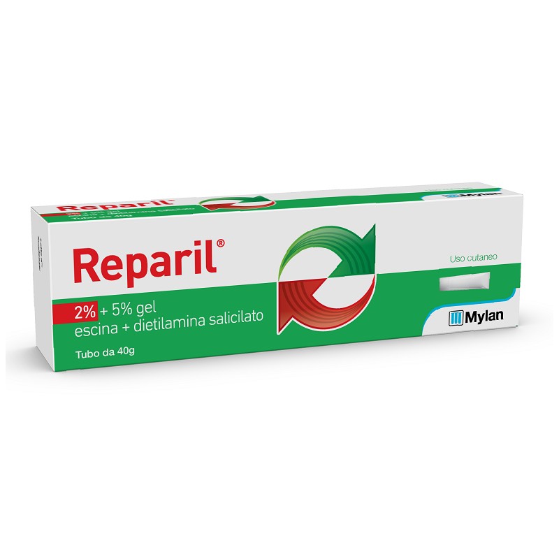 Madaus Reparil 40 g 2% + 5% Gel per Dolori Articolari e Muscolari