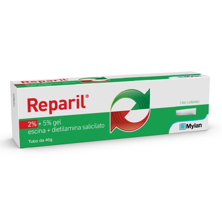 Madaus Reparil 40 g 2% + 5% Gel per Dolori Articolari e Muscolari