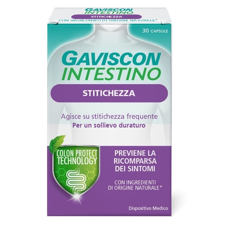 Gaviscon Intestino Stitichezza per la motilità intestinale 30 Capsule