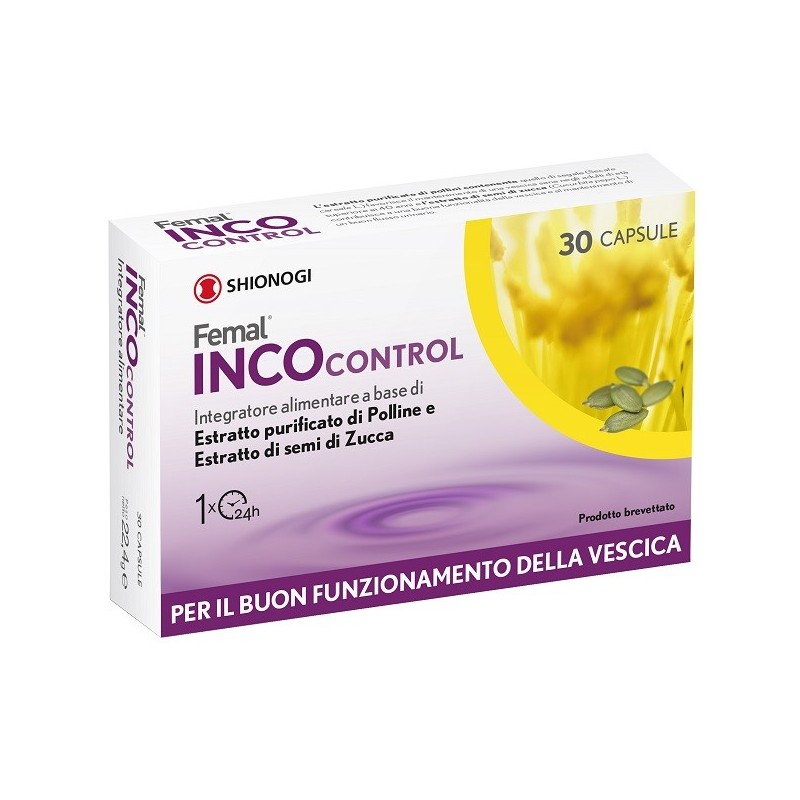 Femal IncoControl integratore per la funzione della vescica 30 capsule