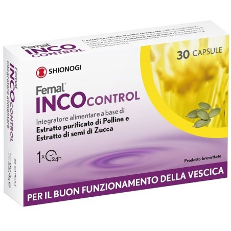 Femal IncoControl integratore per la funzione della vescica 30 capsule