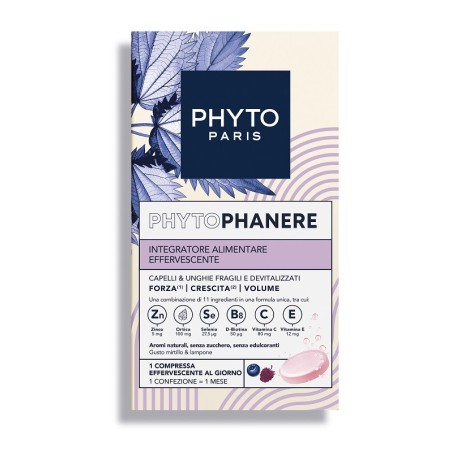 Phyto Phytophanere integratore per capelli e unghie 30 compresse effervescenti