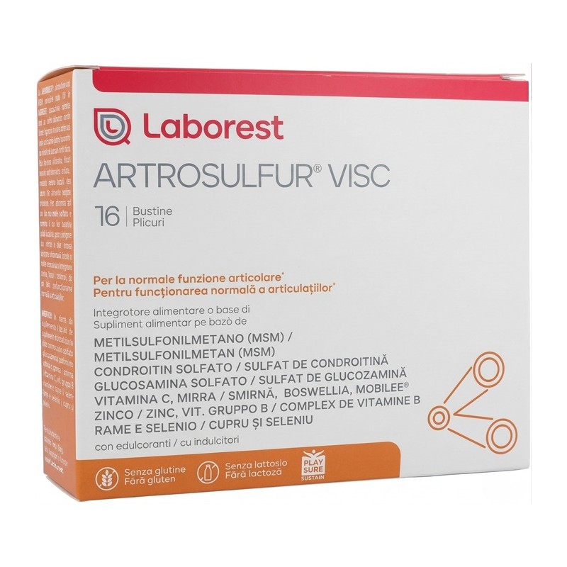 Laborest Artrosulfur Visc 16 Bustine Integratore Articolazioni