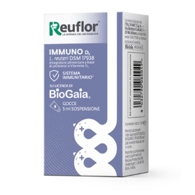 Italchimici Reuflor D3 Gocce Integratore Fermenti Lattici 5 Ml