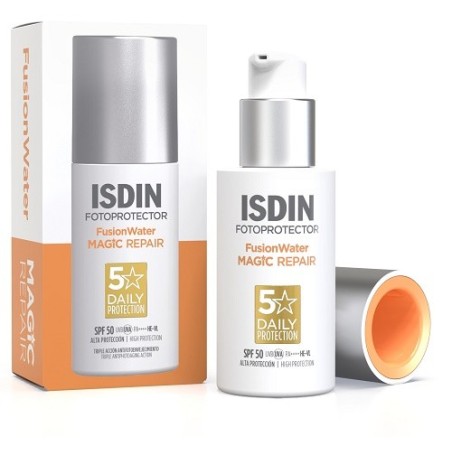 Isdin Fusion Water Magic Repair fotoprotettore viso SPF50 50 ml