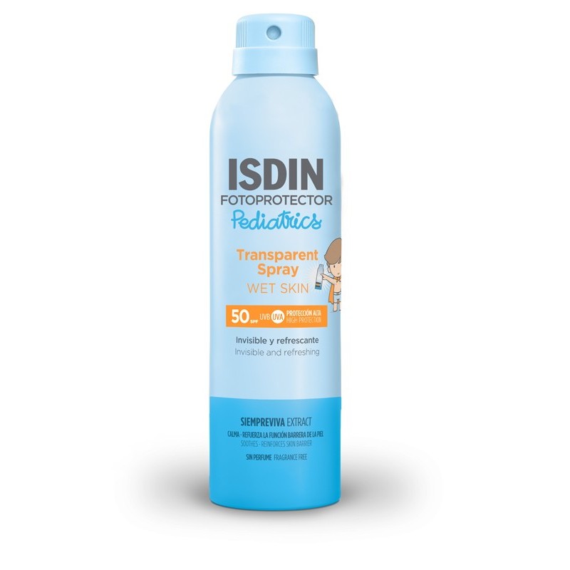 ISDIN Transparent Spray Pediatrics SPF 50 fotoprotettore corpo 250 ml