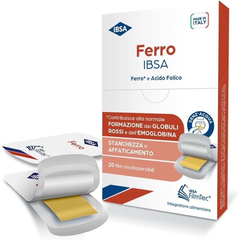 Ibsa Ferro Integratore Alimentare 20 film orodispersibili