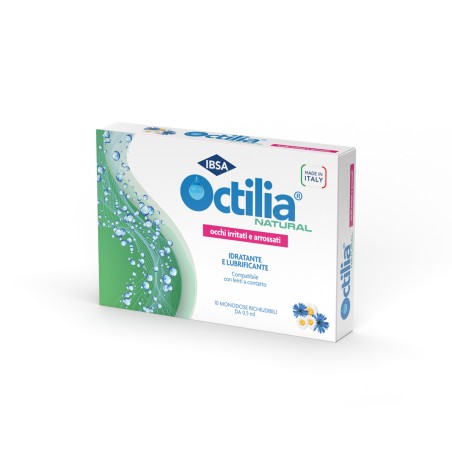 Octilia Natural Gocce Occhi Irritati E Arrossati 10 Flaconcini Monodose 0,5 Ml