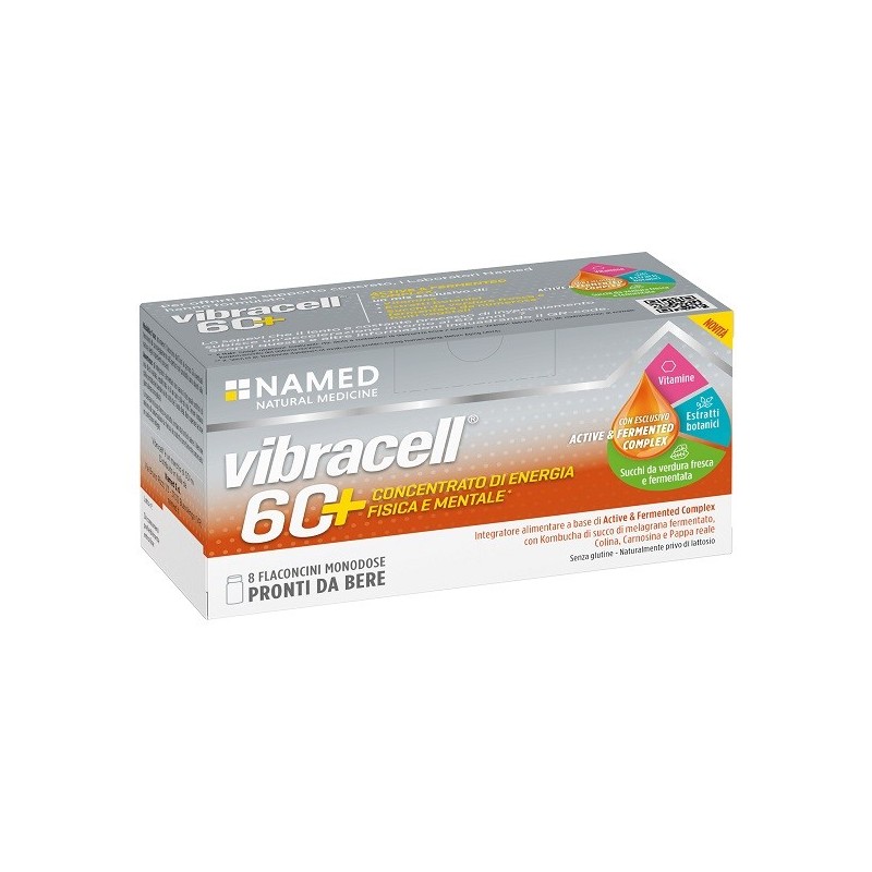 Vibracell 60+ integratore contro la stanchezza 8 flaconcini