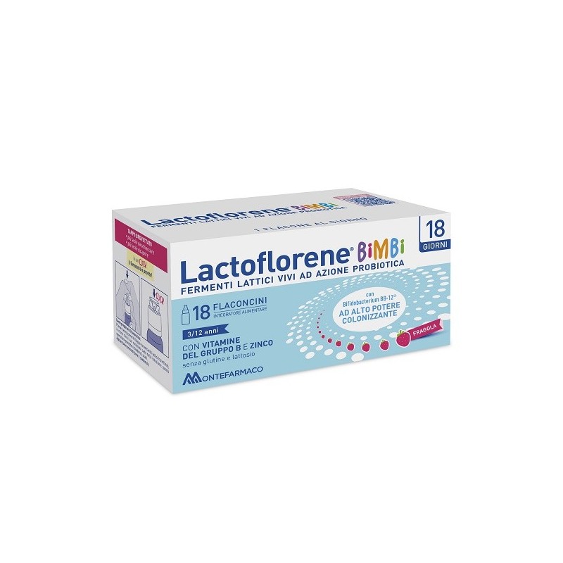 Lactoflorene Bimbi per la flora batterica 18 flaconcini