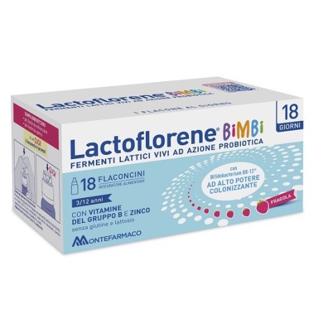 Lactoflorene Bimbi per la flora batterica 18 flaconcini