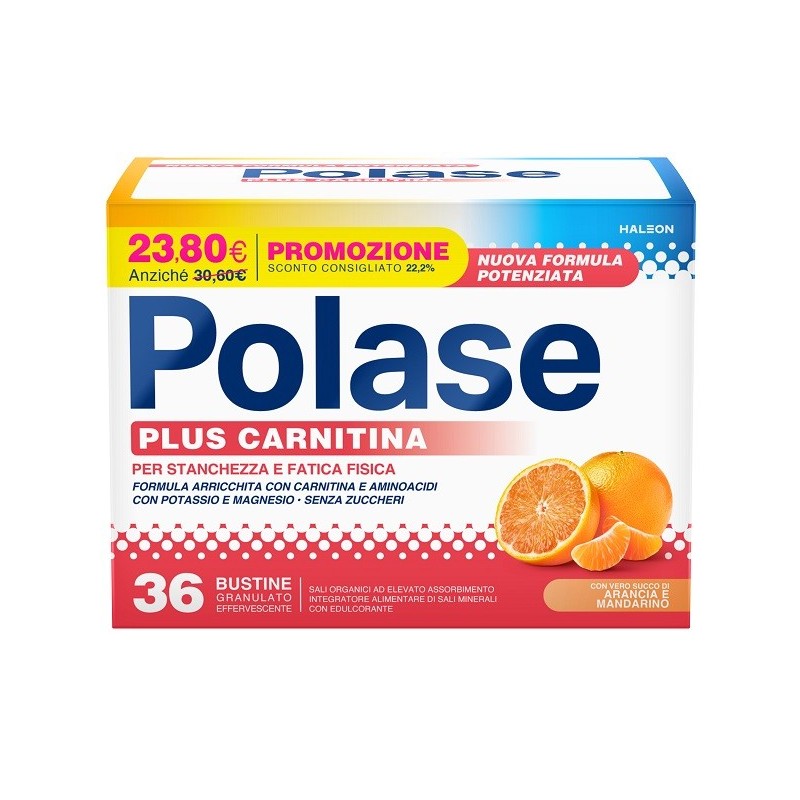 Polase Plus Carnitina contro stanchezza 36 bustine