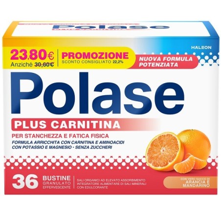 Polase Plus Carnitina contro stanchezza 36 bustine