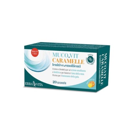 Erba Vita Mucovit Caramelle Arancia e Limone 90 Gr