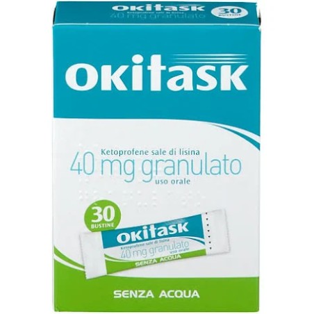 Dompe' Farmaceutici Okitask Soluzione Orale Granulari 30bust 40mg