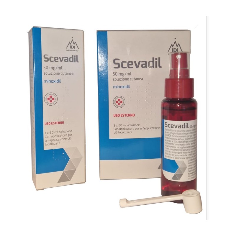 Scevadil 5% soluzione cutanea 1 fiala da 60 ml