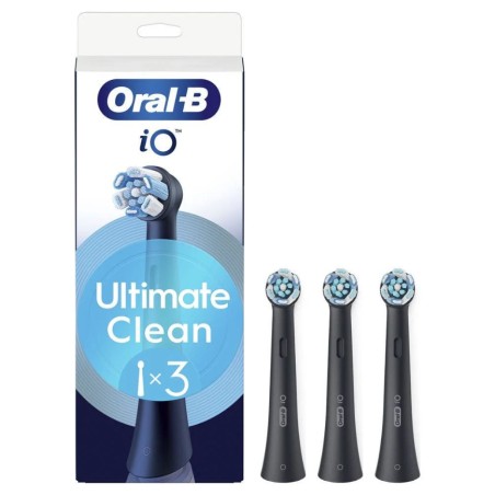 Oralb Power Refill io Ultra Clean Black 3 pezzi