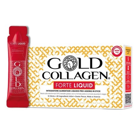 Gold Collagen Forte Liquid supporto pro-ageing 10 stick