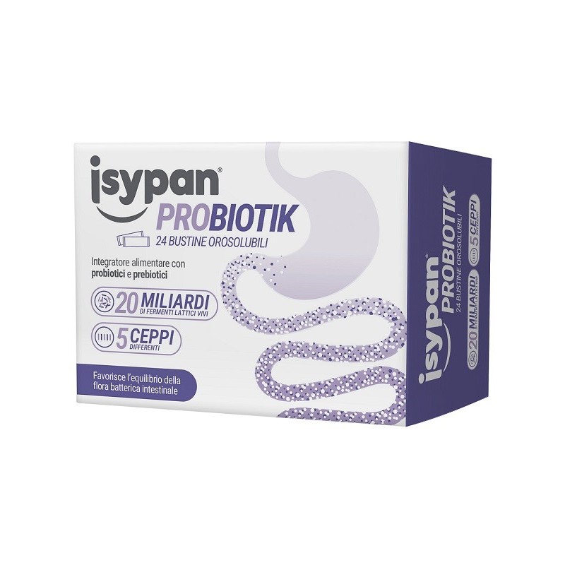 Isypan Disbiosi Integratore di Fermenti Lattici Probiotici 24 Bustine