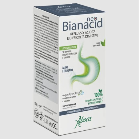 Aboca Neobianacid Dispositivo Medico per l'acidità 70 compresse