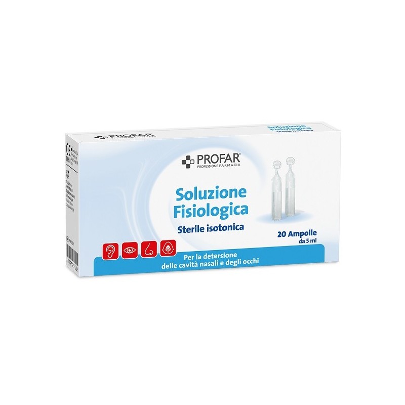 Soluzione fisiologica sterile isotonica Profar 20 ampolle da 5 ml