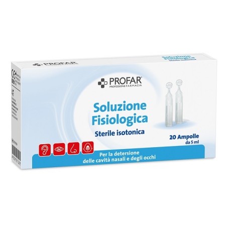 Soluzione fisiologica sterile isotonica Profar 20 ampolle da 5 ml